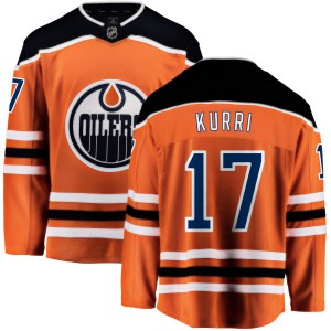 Jari Kurri Men's Fanatics Branded Edmonton Oilers Breakaway Orange Home Jersey