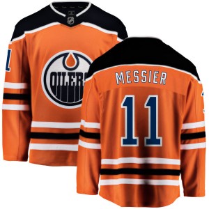 Mark Messier Youth Fanatics Branded Edmonton Oilers Breakaway Orange Home Jersey