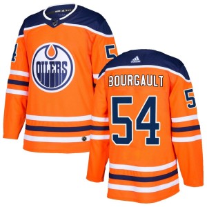 Xavier Bourgault Men's Adidas Edmonton Oilers Authentic Orange r Home Jersey
