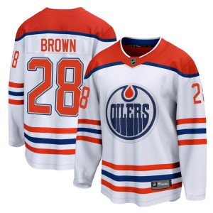 Connor Brown Youth Fanatics Branded Edmonton Oilers Breakaway White 2020/21 Special Edition Jersey