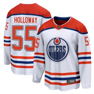 Dylan Holloway Youth Fanatics Branded Edmonton Oilers Breakaway White 2020/21 Special Edition Jersey