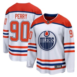 Corey Perry Youth Fanatics Branded Edmonton Oilers Breakaway White 2020/21 Special Edition Jersey