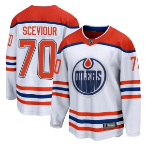 Colton Sceviour Youth Fanatics Branded Edmonton Oilers Breakaway White 2020/21 Special Edition Jersey