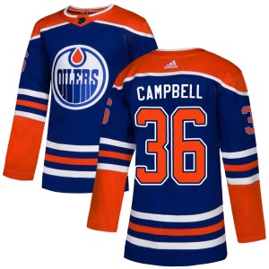 Jack Campbell Youth Adidas Edmonton Oilers Authentic Royal Alternate Jersey