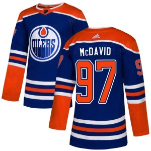 Connor McDavid Youth Adidas Edmonton Oilers Authentic Royal Alternate Jersey