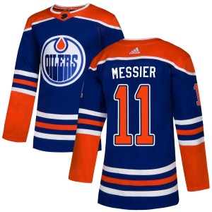 Mark Messier Youth Adidas Edmonton Oilers Authentic Royal Alternate Jersey