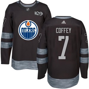 Paul Coffey Youth Edmonton Oilers Authentic Black 1917-2017 100th Anniversary Jersey