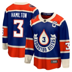Al Hamilton Youth Fanatics Branded Edmonton Oilers Premier Royal Breakaway 2023 Heritage Classic Jersey