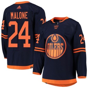 Brad Malone Youth Adidas Edmonton Oilers Authentic Navy Alternate Primegreen Pro Jersey