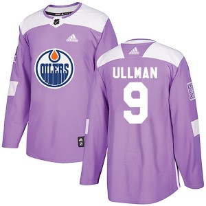 Norm Ullman Men's Adidas Edmonton Oilers Authentic Purple Fights Cancer Practice Jersey