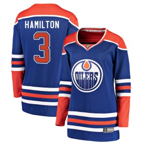 Al Hamilton Women's Fanatics Branded Edmonton Oilers Breakaway Royal Alternate Jersey