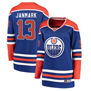 Mattias Janmark Women's Fanatics Branded Edmonton Oilers Breakaway Royal Alternate Jersey