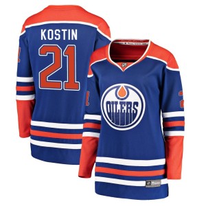 Klim Kostin Women's Fanatics Branded Edmonton Oilers Breakaway Royal Alternate Jersey