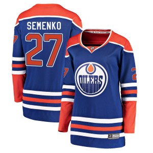 Dave Semenko Women's Fanatics Branded Edmonton Oilers Breakaway Royal Alternate Jersey
