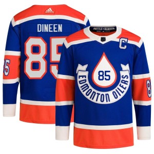 Cam Dineen Men's Adidas Edmonton Oilers Authentic Royal 2023 Heritage Classic Primegreen Jersey