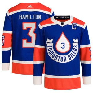 Al Hamilton Men's Adidas Edmonton Oilers Authentic Royal 2023 Heritage Classic Primegreen Jersey