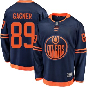 Sam Gagner Youth Fanatics Branded Edmonton Oilers Breakaway Navy Alternate 2018/19 Jersey