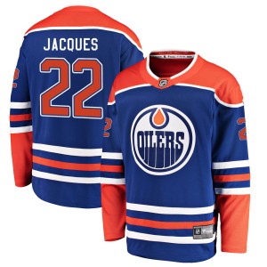 Jean-Francois Jacques Men's Fanatics Branded Edmonton Oilers Breakaway Royal Alternate Jersey