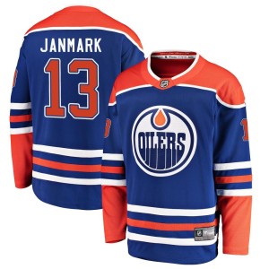 Mattias Janmark Men's Fanatics Branded Edmonton Oilers Breakaway Royal Alternate Jersey