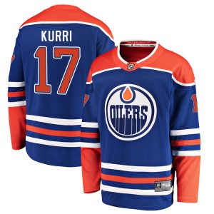 Jari Kurri Men's Fanatics Branded Edmonton Oilers Breakaway Royal Alternate Jersey