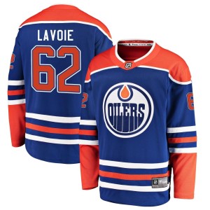 Raphael Lavoie Men's Fanatics Branded Edmonton Oilers Breakaway Royal Alternate Jersey