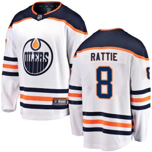 Ty Rattie Men's Fanatics Branded Edmonton Oilers Breakaway White Away Jersey