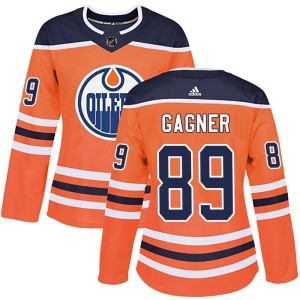 Sam Gagner Women's Adidas Edmonton Oilers Authentic Orange r Home Jersey
