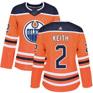 Duncan Keith Women's Adidas Edmonton Oilers Authentic Orange r Home Jersey