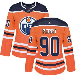 Corey Perry Women's Adidas Edmonton Oilers Authentic Orange r Home Jersey
