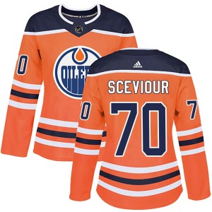 Colton Sceviour Women's Adidas Edmonton Oilers Authentic Orange r Home Jersey