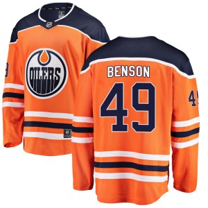 Tyler Benson Men's Fanatics Branded Edmonton Oilers Breakaway Orange Home Jersey