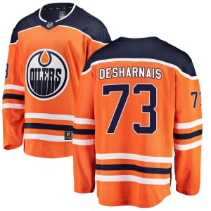 Vincent Desharnais Men's Fanatics Branded Edmonton Oilers Breakaway Orange Home Jersey