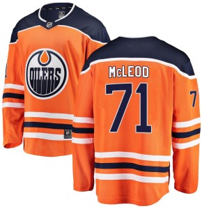 Ryan McLeod Men's Fanatics Branded Edmonton Oilers Breakaway Orange Home Jersey