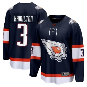 Al Hamilton Men's Fanatics Branded Edmonton Oilers Breakaway Navy Special Edition 2.0 Jersey