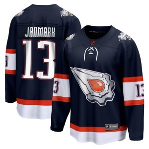 Mattias Janmark Men's Fanatics Branded Edmonton Oilers Breakaway Navy Special Edition 2.0 Jersey