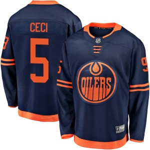 Cody Ceci Men's Fanatics Branded Edmonton Oilers Breakaway Navy Alternate 2018/19 Jersey