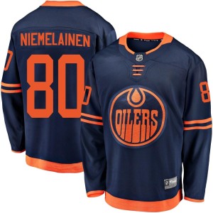 Markus Niemelainen Men's Fanatics Branded Edmonton Oilers Breakaway Navy Alternate 2018/19 Jersey