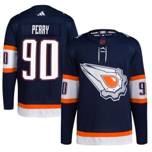 Corey Perry Youth Adidas Edmonton Oilers Authentic Navy Reverse Retro 2.0 Jersey