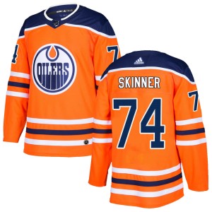 Stuart Skinner Youth Adidas Edmonton Oilers Authentic Orange r Home Jersey