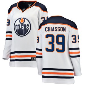 Alex Chiasson Women's Fanatics Branded Edmonton Oilers Breakaway White Away Jersey