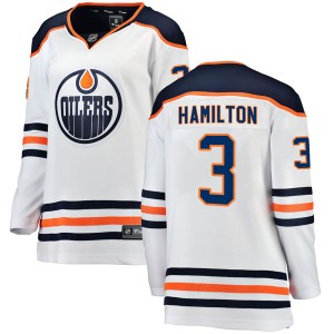 Al Hamilton Women's Fanatics Branded Edmonton Oilers Authentic White Away Breakaway Jersey