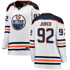Tomas Jurco Women's Fanatics Branded Edmonton Oilers Breakaway White Away Jersey