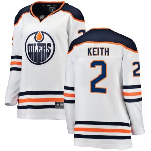 Duncan Keith Women's Fanatics Branded Edmonton Oilers Breakaway White Away Jersey