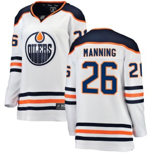 Brandon Manning Women's Fanatics Branded Edmonton Oilers Breakaway White Away Jersey