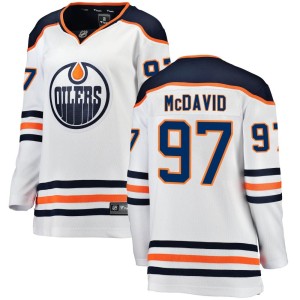 Connor McDavid Women's Fanatics Branded Edmonton Oilers Authentic White Away Breakaway Jersey