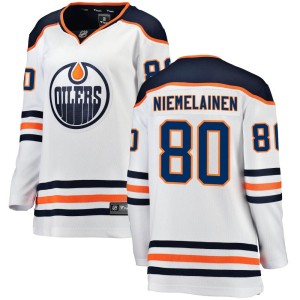 Markus Niemelainen Women's Fanatics Branded Edmonton Oilers Breakaway White Away Jersey