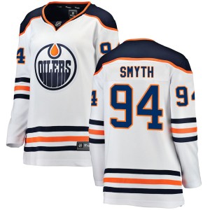 Ryan Smyth Women's Fanatics Branded Edmonton Oilers Authentic White Away Breakaway Jersey