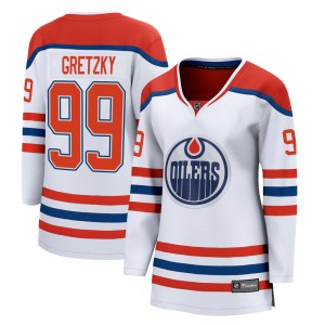Wayne Gretzky Women's Fanatics Branded Edmonton Oilers Breakaway White 2020/21 Special Edition Jersey