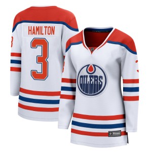 Al Hamilton Women's Fanatics Branded Edmonton Oilers Breakaway White 2020/21 Special Edition Jersey