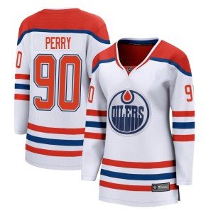 Corey Perry Women's Fanatics Branded Edmonton Oilers Breakaway White 2020/21 Special Edition Jersey